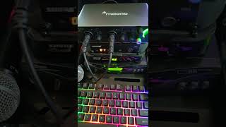 MAONO PS22 INTERFACE connected to SHURE and AKG WIRELESS MICROPHONE