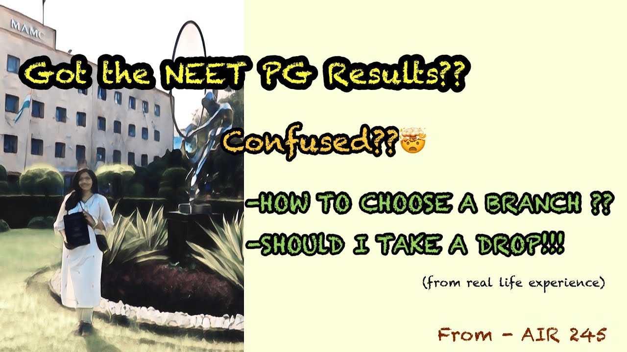How to choose a branch after NEET PG| 