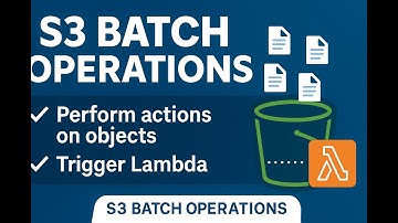 S3-batchbewerkingen in AWS | Acties uitvoeren op meerdere objecten