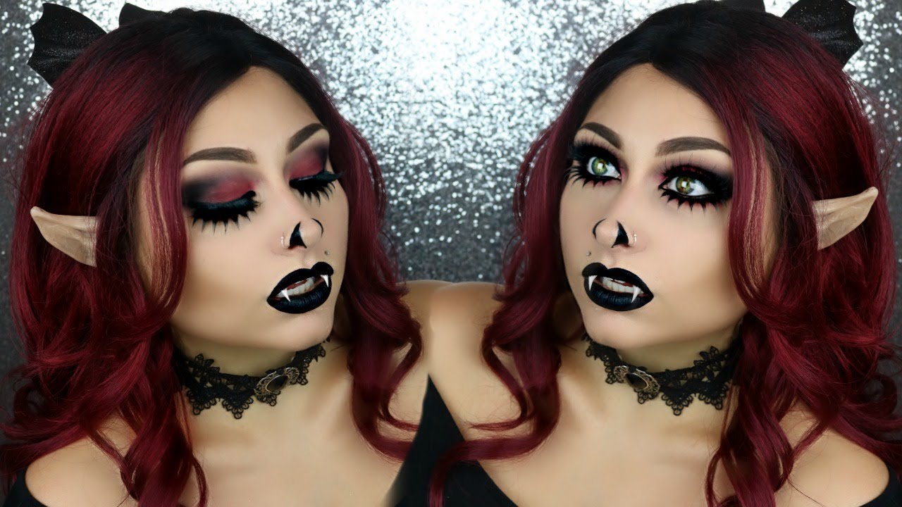 SEXY BAT HALLOWEEN MAKEUP TUTORIAL GLAMOWEEN Beautybyjosiek