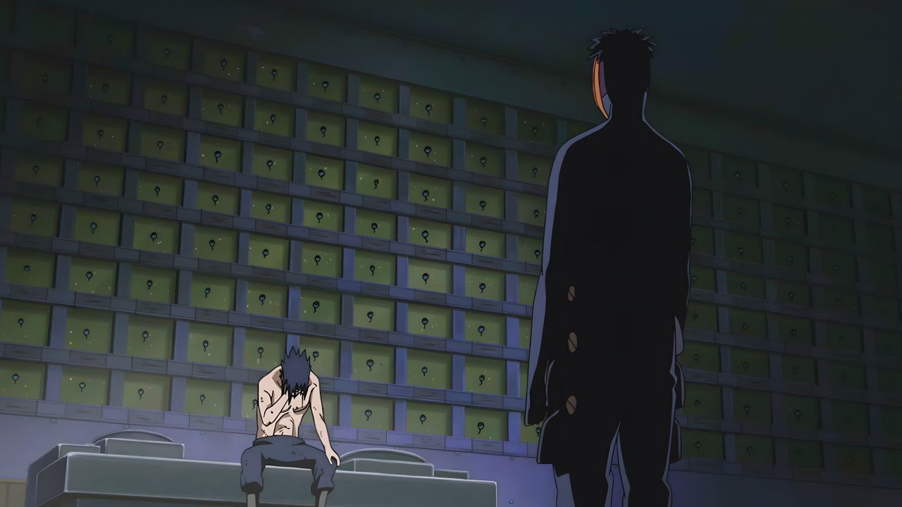 Sasuke implanta os olhos de Itachi e usa o Mangekyou Sharingan pela primeira vez