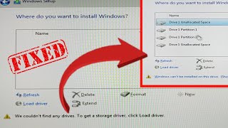 how to fix We Couldn't find any drives to get a storage drivers on hp ProOne 240 G9 PC