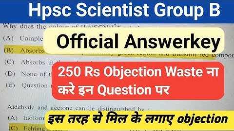 hpsc scientist group b | answerkey  complete paper with official answer key |hpsc pollution control