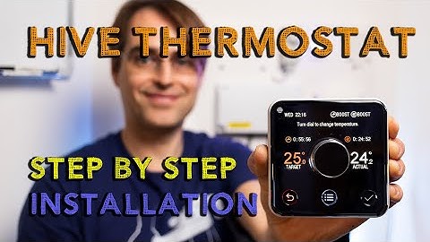 How to install Hive active heating and hot water thermostat