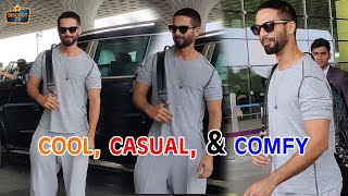Shahid Kapoor Effortlessly Nails The Cool Casual And Comfy Look At Airport