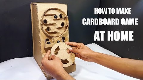 How To Make Marvel arcade board game with cardboard | Control Handle