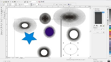 How to make a sparkling star in Corel Draw