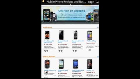 BlackBerry Torch 9810 web browsing