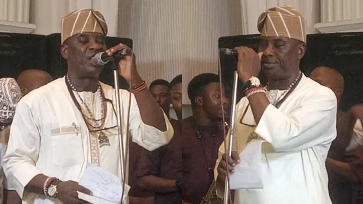 OLORI OMO OBA AKILE IJEBU K1 DE ULTIMATE WITH THE STYLE OF MUSIC PERFORMED LIVE AT WEDDING CEREMONY.