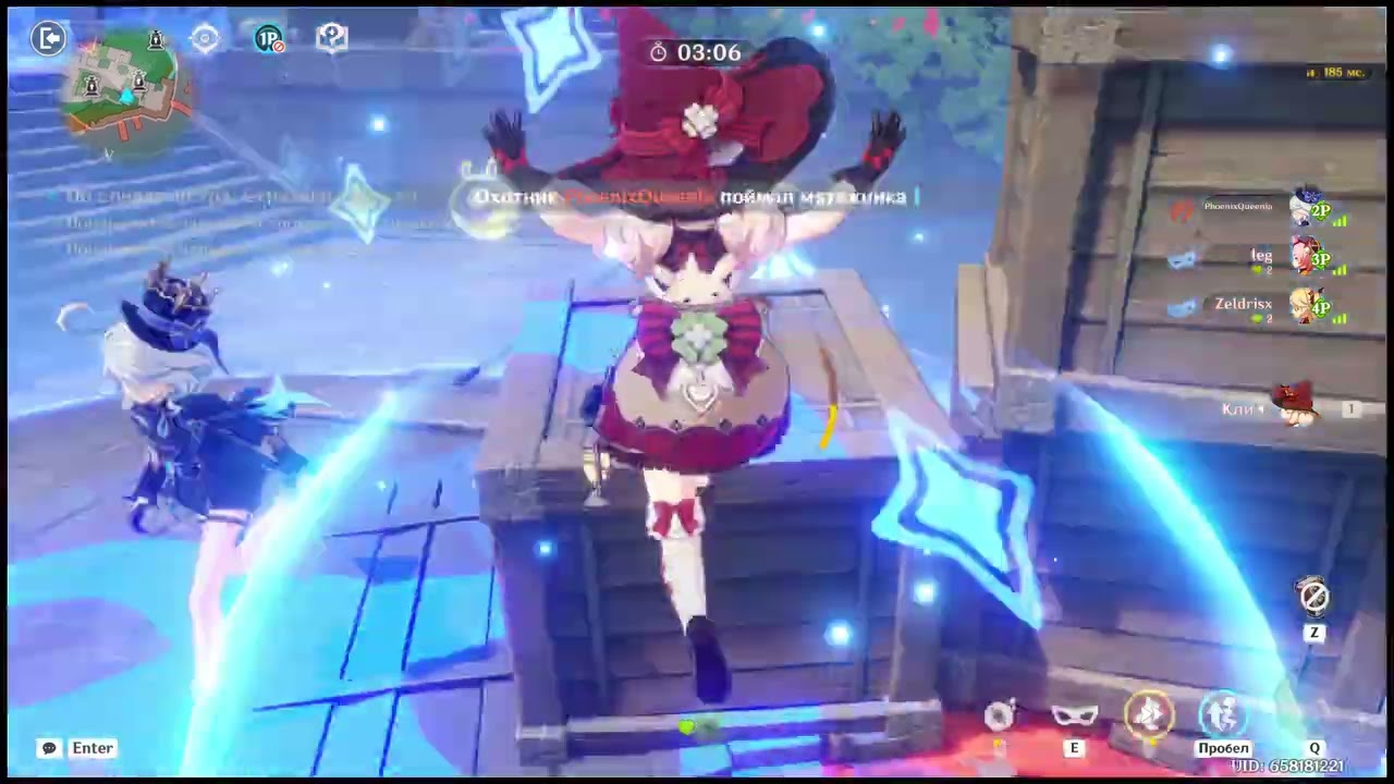 Фурина заметила, как Кли превращается в бочку! Чиню два устройства вместе с Дионой у маячков