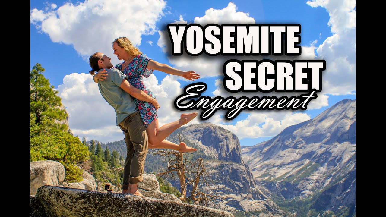 Secret Engagement in Yosemite on Washington Column Royal Arches Marriage Proposal Climbing Planets