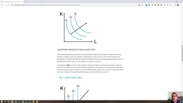 Y13: Leontief Fixed-Proportion Production Function