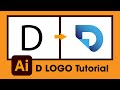Illustrator Tutorial: Transform a Plain "D" into a Stunning Logo in Just a Few Steps in Illustrator!