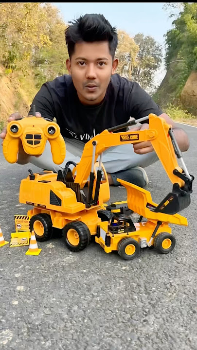 Rc Jcb and Dumper Unboxing and working #shorts