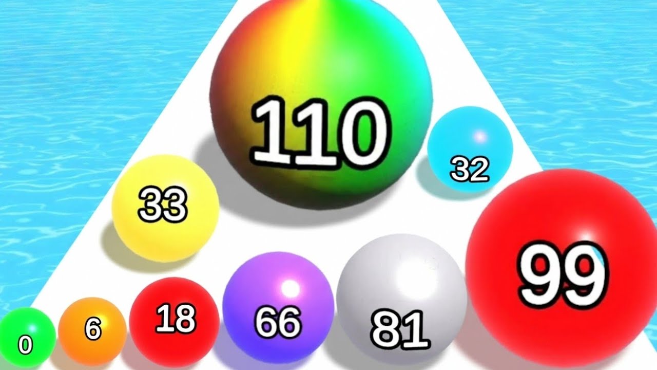 Merge Color Balls 2048 - Level Up Balls Satisfying ASMR Gameplay Number (Math Games) Run Android iOS
