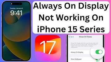 Fix Always On Display Not Working On iPhone 15, 15 Pro, 15 Pro Max