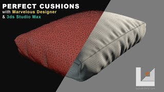 Model Perfect Wrinkled Cushions & Furniture With Marvelous Designer and 3ds Max