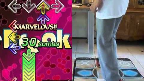 DDR/StepMania - Darwin - On The Break [boss song] - Difficult on foam mat