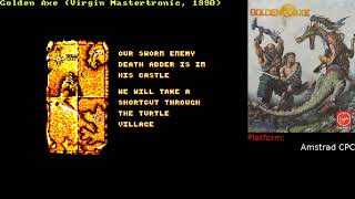[Amstrad] Golden Axe