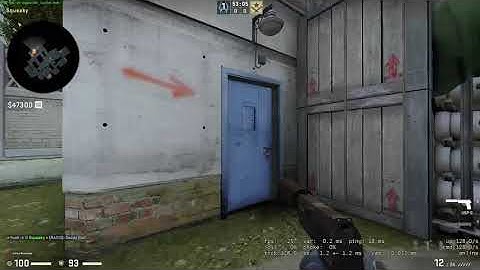 CS:GO - Cache - Door Trick to secure defuse if enemy behind blue
