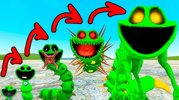 EVOLUTION OF NEW WORMZILLA MONSTER SMILING CRITTERS POPPY PLAYTIME CHAPTER 3 In Garry