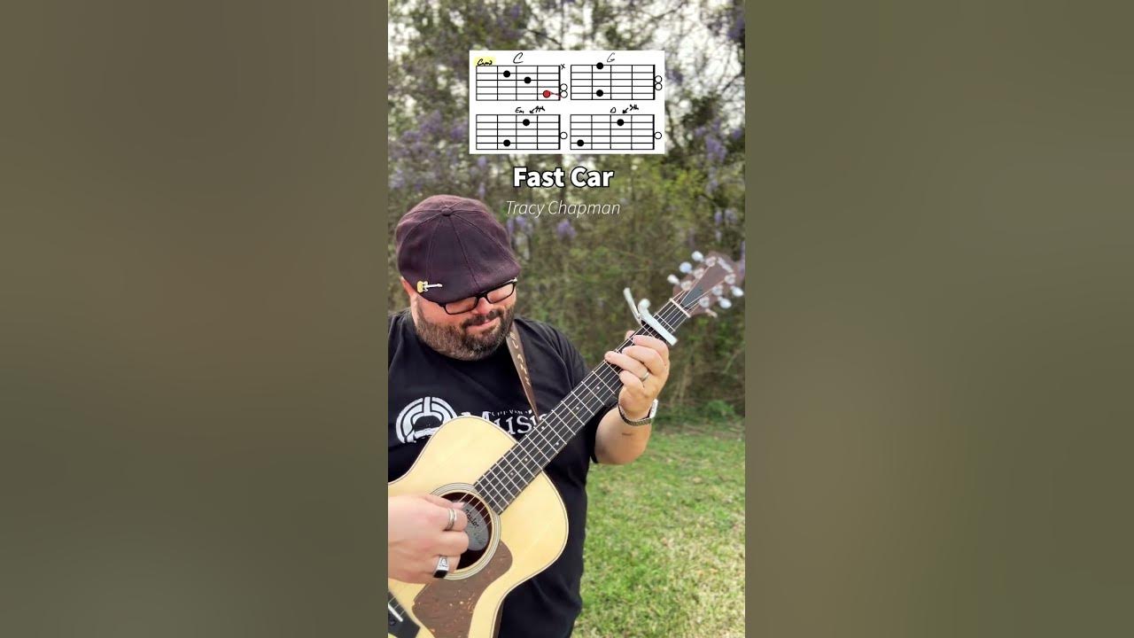 Fast Car by Tracy Chapman Guitar Tutorial! #shorts #guitar #youtubeshorts #music #guitarra #musica
