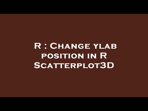 R : Change ylab position in R Scatterplot3D