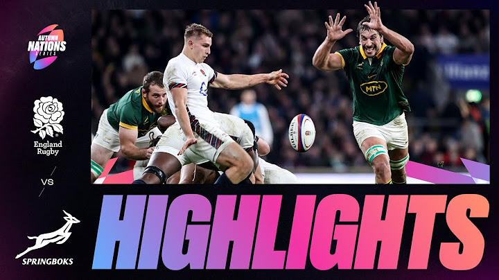 HIGHLIGHTS | ENGLAND V SOUTH AFRICA | AUTUMN NATIONS SERIES