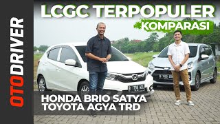 Honda Brio Satya VS Toyota Agya TRD 2020| Review Indonesia | OtoDriver