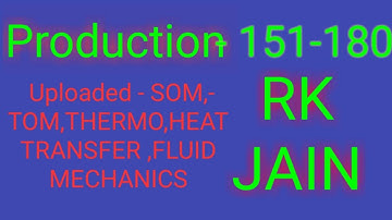 Lecture 6  || 30 questions (151-180) of Production from RK Jain