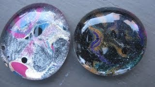 Marbled Nail Polish Glass Stones Craft