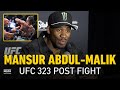 Mansur Abul-Malik Reacts To Submission Win Over Antonio Trocoli At UFC 323, Unbothered By Odds