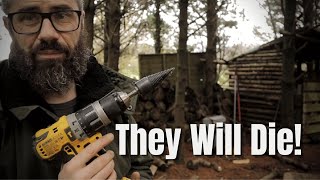 Firewood Splitting Drill Attachment - A Simple Way To Split Fire Wood?