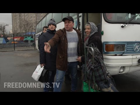 KYIV CITIZENS EVACUATE , Some Panic as Russia Invades Ukraine