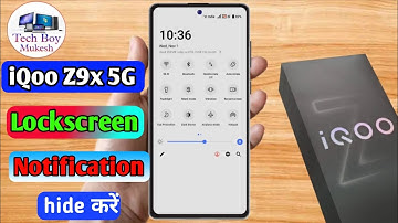 iqoo z9x lock screen notification panel hide, iqoo z9x notification bar off