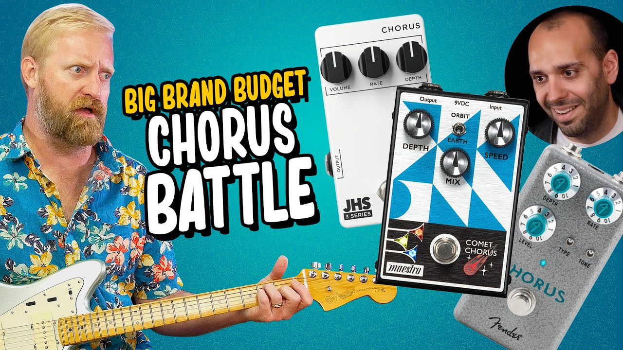 BIG BRAND BUDGET CHORUS BATTLE! JHS/Fender/Maestro + 3 pedals & 3