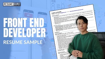 Front end developer resume full guide.