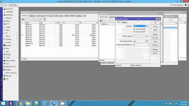 Assign IP Address to Mikrotik