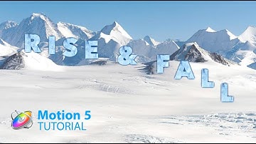 Apple Motion 5 Tutorial: Rising and Falling Objects with Behaviors