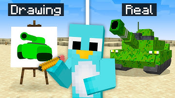 Minecraft, But Anything You Draw, You Get...