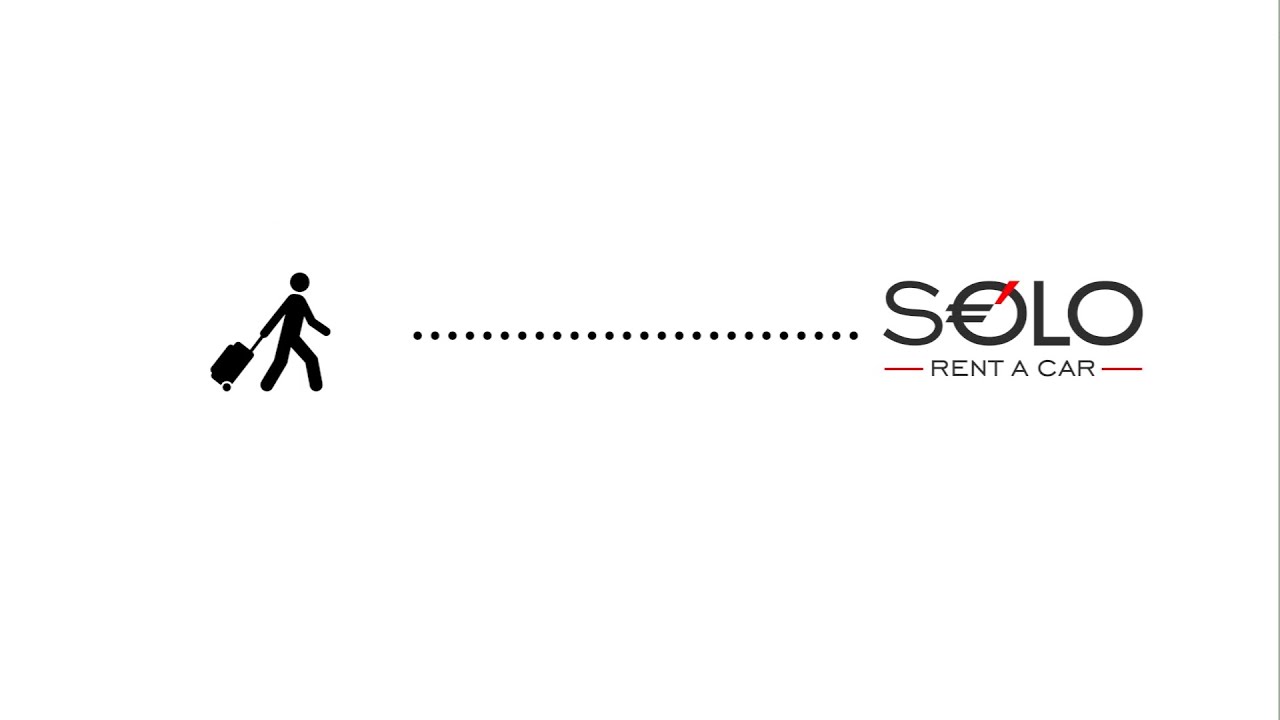 Malaga airport. How to find easily SOLO RENT A CAR Office - YouTube