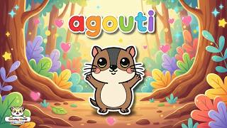 Details Color the Cute Agouti! Fun Animal Coloring Page for Kids 🎨🐾 Guide