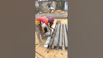 Making Rectangular RCC Poles For Fencing I Making Cement Concrete Poles