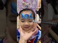 Blue Snow Princess Face Painting #makeup #art #painting