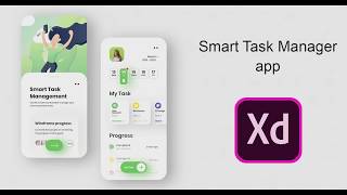 Adobe xd - Smart Task Manager App - UI Design 1