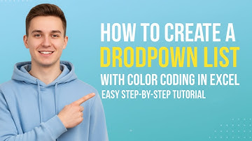 How to Create a Dropdown List with Color Coding in Excel | Easy Step-by-Step Tutorial