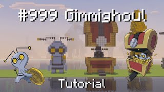 How to build a Pokémon Gimmighoul statue in Minecraft (Tutorial)