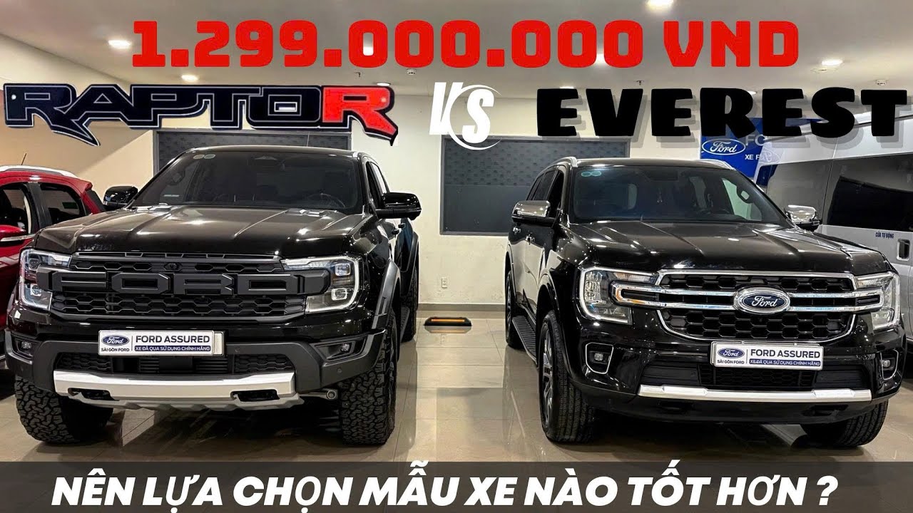 So sánh chi tiết EVEREST TITANIUM 4x2 và RANGER RAPTOR || Với 1.299.000.000 nên mua xe nào tốt hơn?