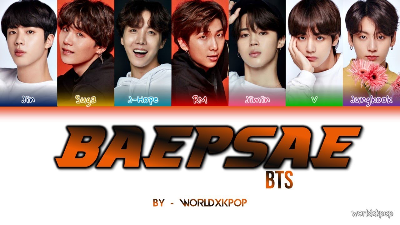 BTS - BAEPSAE(TRY HARD/SILVER SPOON) * KOLAY OKUNUŞ (EASY LYRICS)COLOR CODED