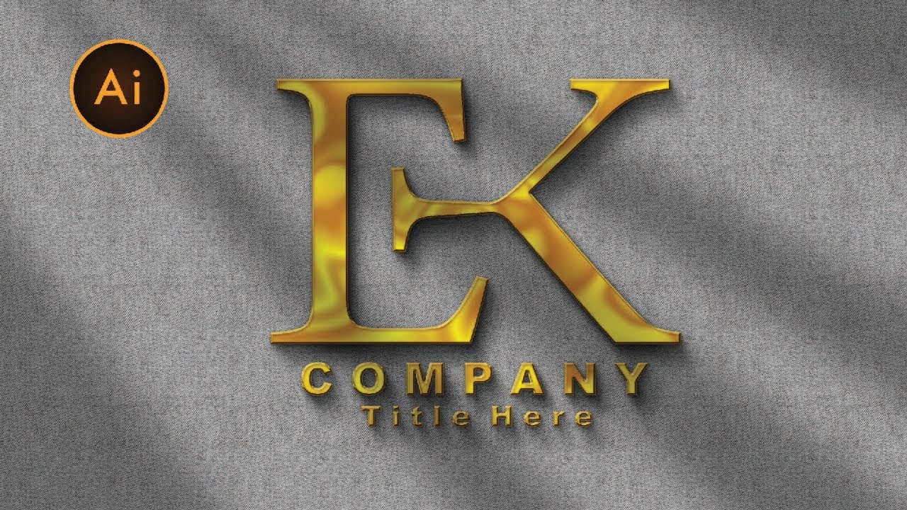 Logo Design Typography Text E+ k logo design how to create in adobe ...